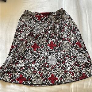 Chic A-Line Skirt with Geometric Patterns